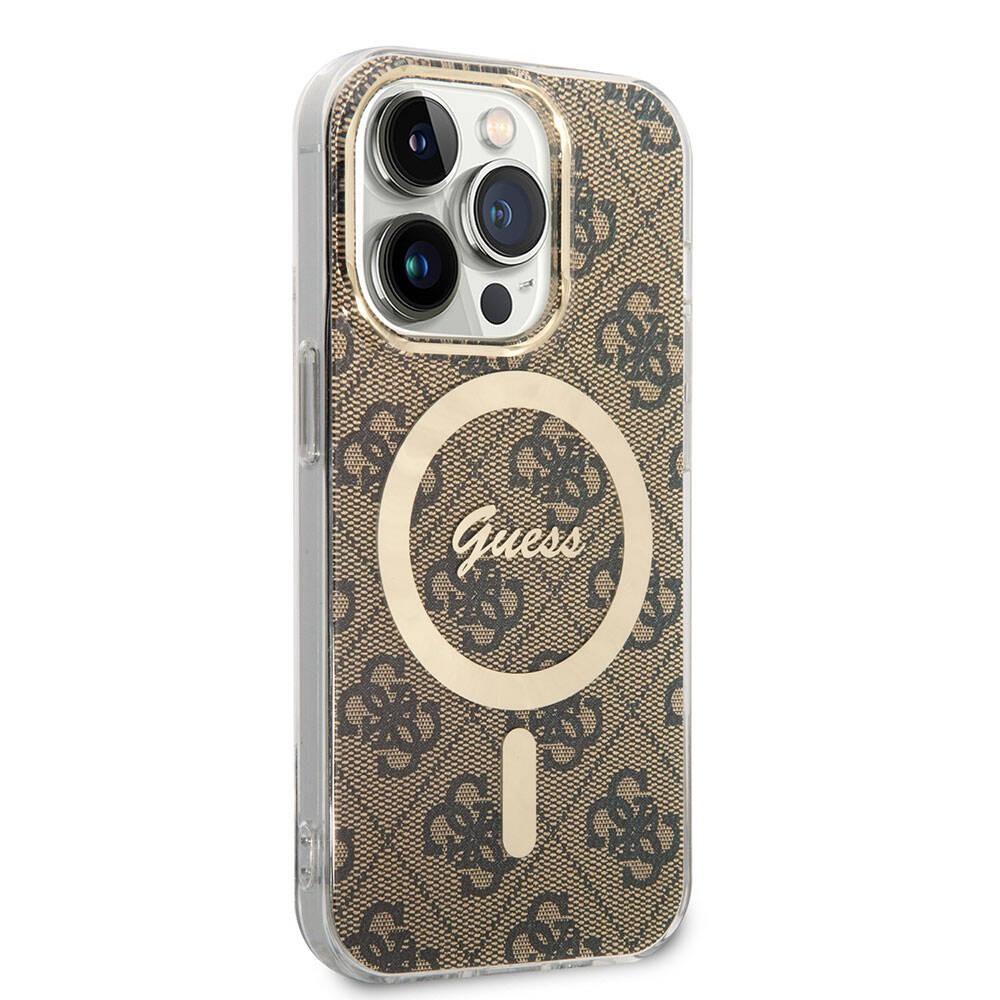 Guess iPhone 14 Pro Max Orjinal Lisanslı Magsafe Şarj Özellikli Yazı Logolu 4G Desenli Telefon Kılıfı - 9 Guess iPhone 14 Pro Max Orjinal Lisanslı Magsafe Şarj Özellikli Yazı Logolu 4G Desenli Telefon Kılıfı - 9